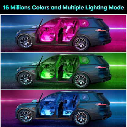 Luces led para interior de Automóvil (4 unidades)